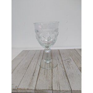 Set 1 Glass Goblet Pfaltzgraff American Originals Clear  7" Tall Water Tea
